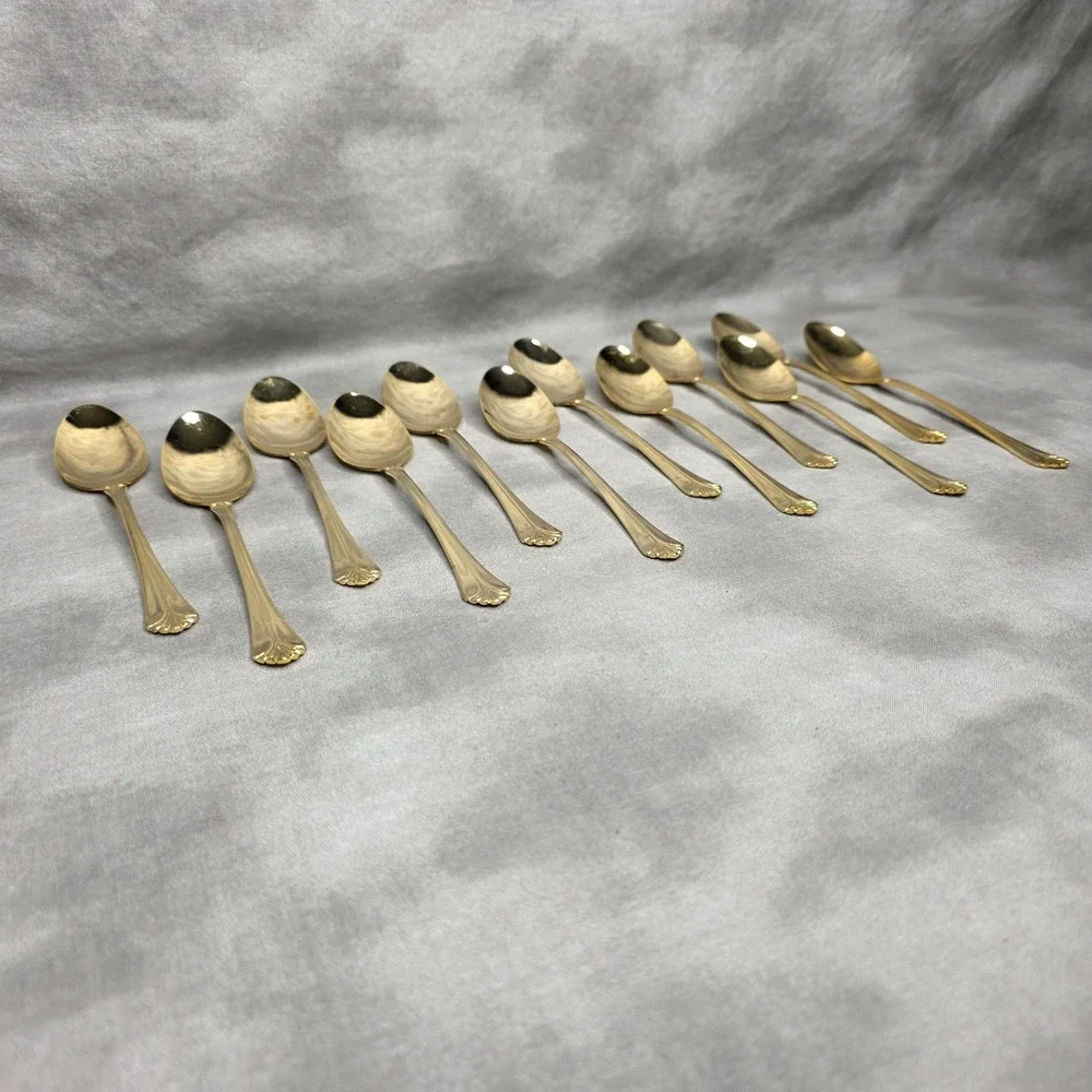 (X12) International Silver INS398 Gold Electroplate 6 5/8